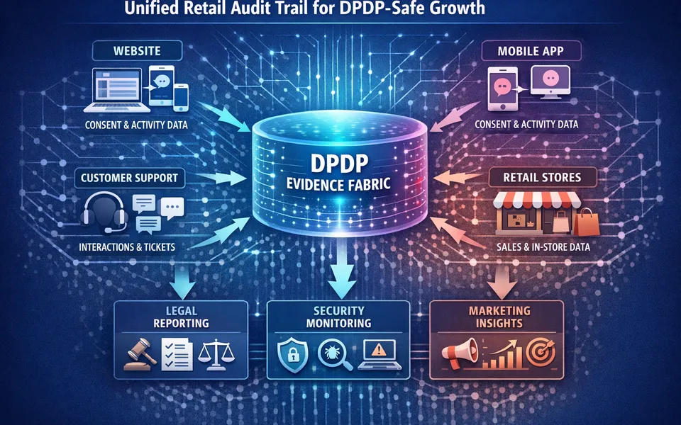 Retail Audit Trail: Evidence across Web, App, Support, and Stores