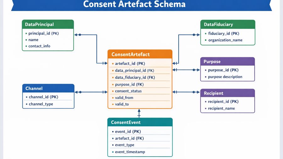 Database Schema Design for Consent Artifacts and Purpose Metadata