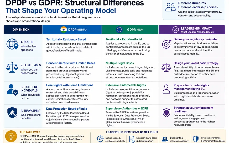 DPDP vs GDPR: Where Global Teams Get India Wrong