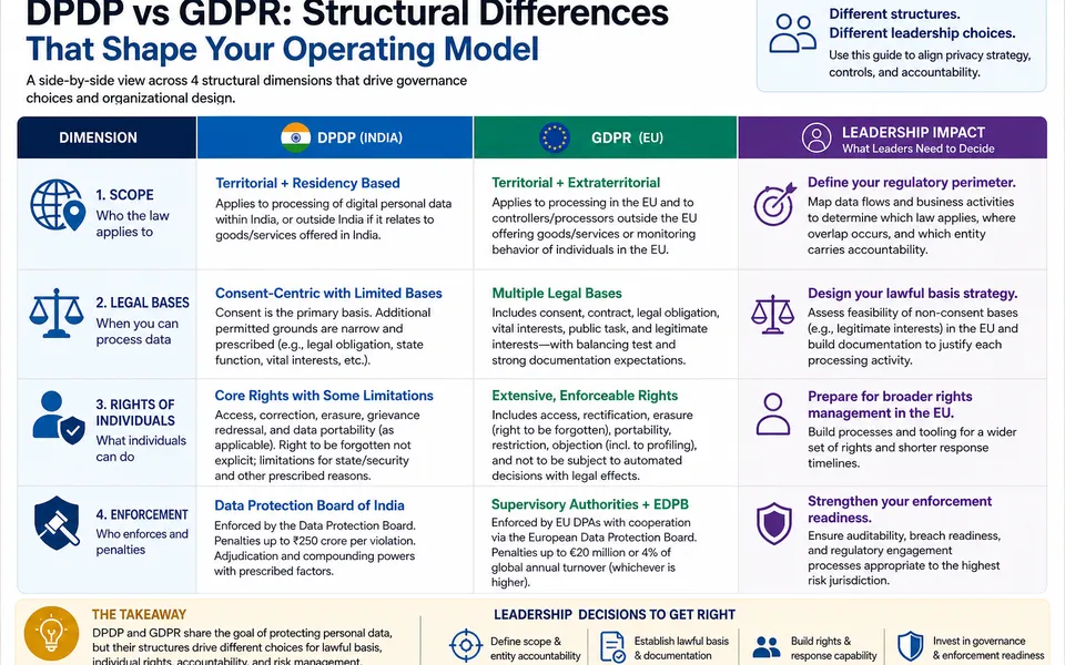 DPDP vs GDPR: Where Global Teams Get India Wrong